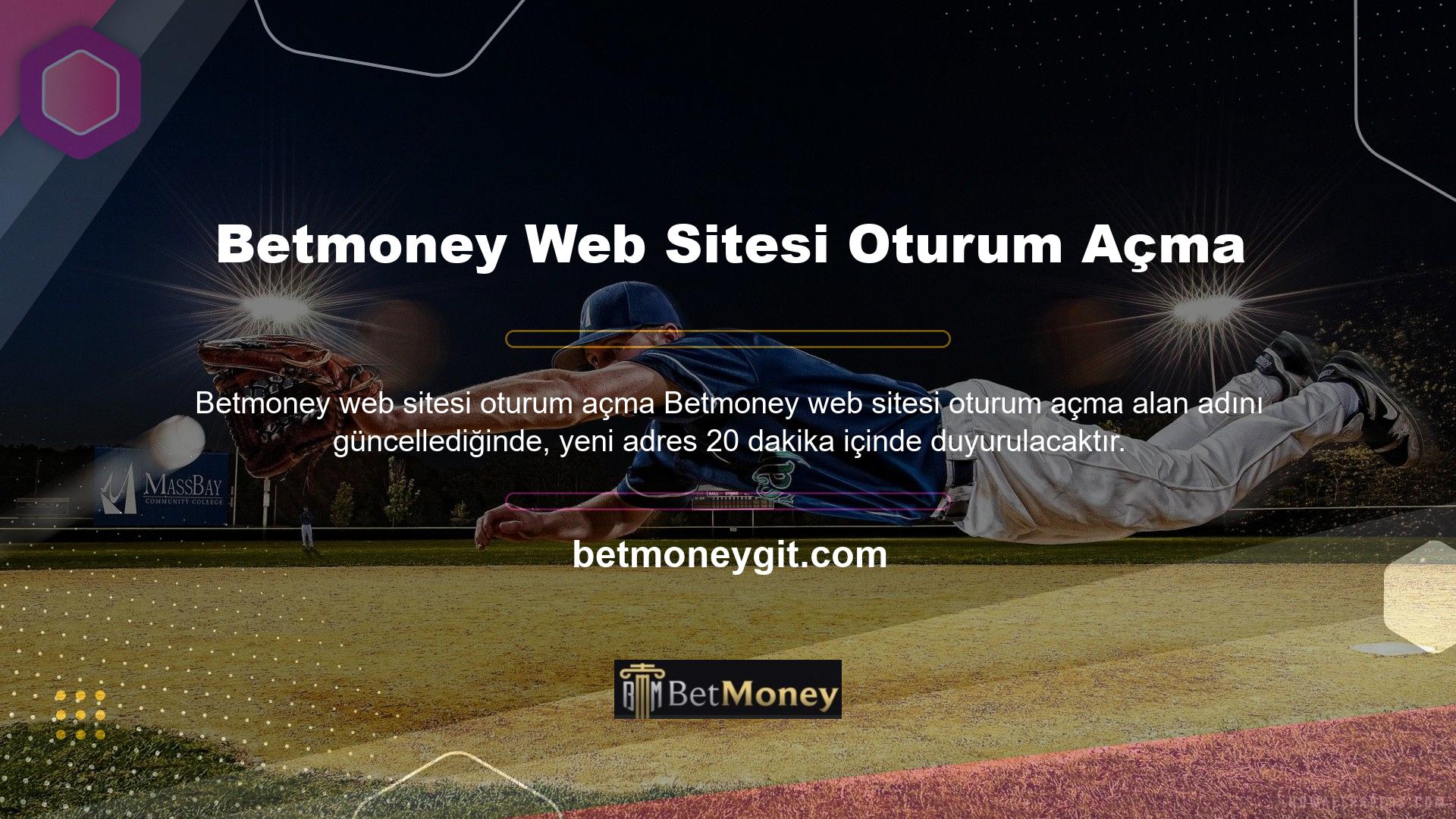 Betmoney web sitesi oturum açma